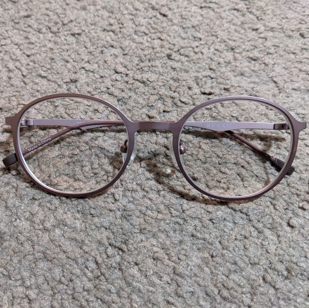 Rose Gold Prescription Glasses With Clip-On Sunglasses